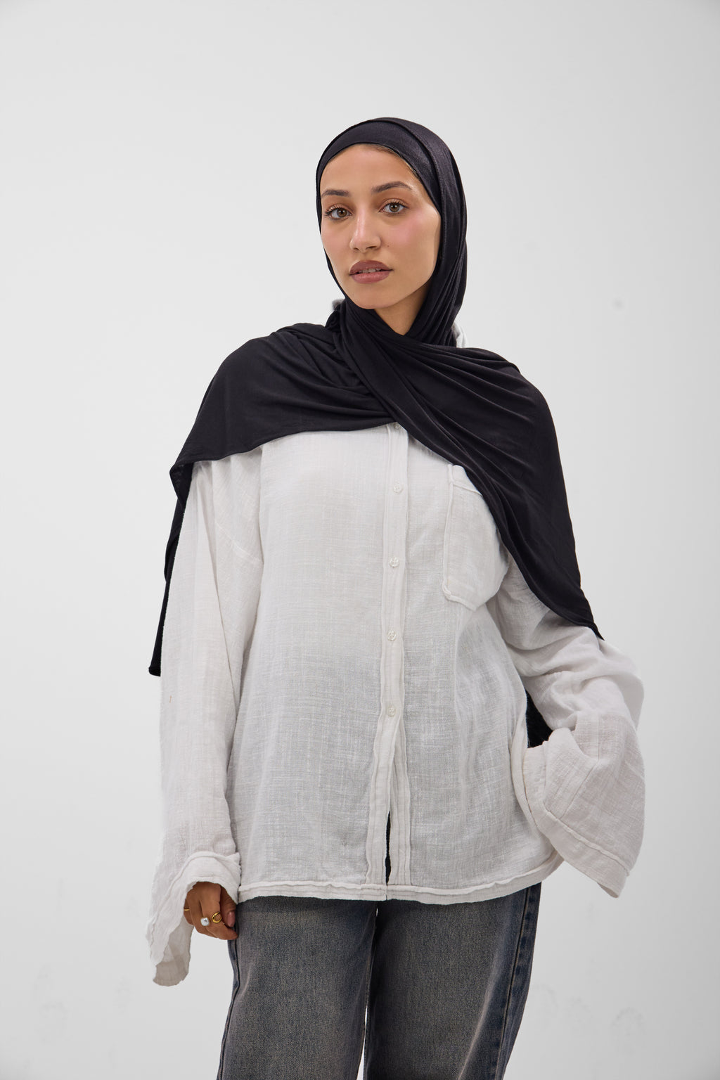 Premium Cotton Lycra -Scarf