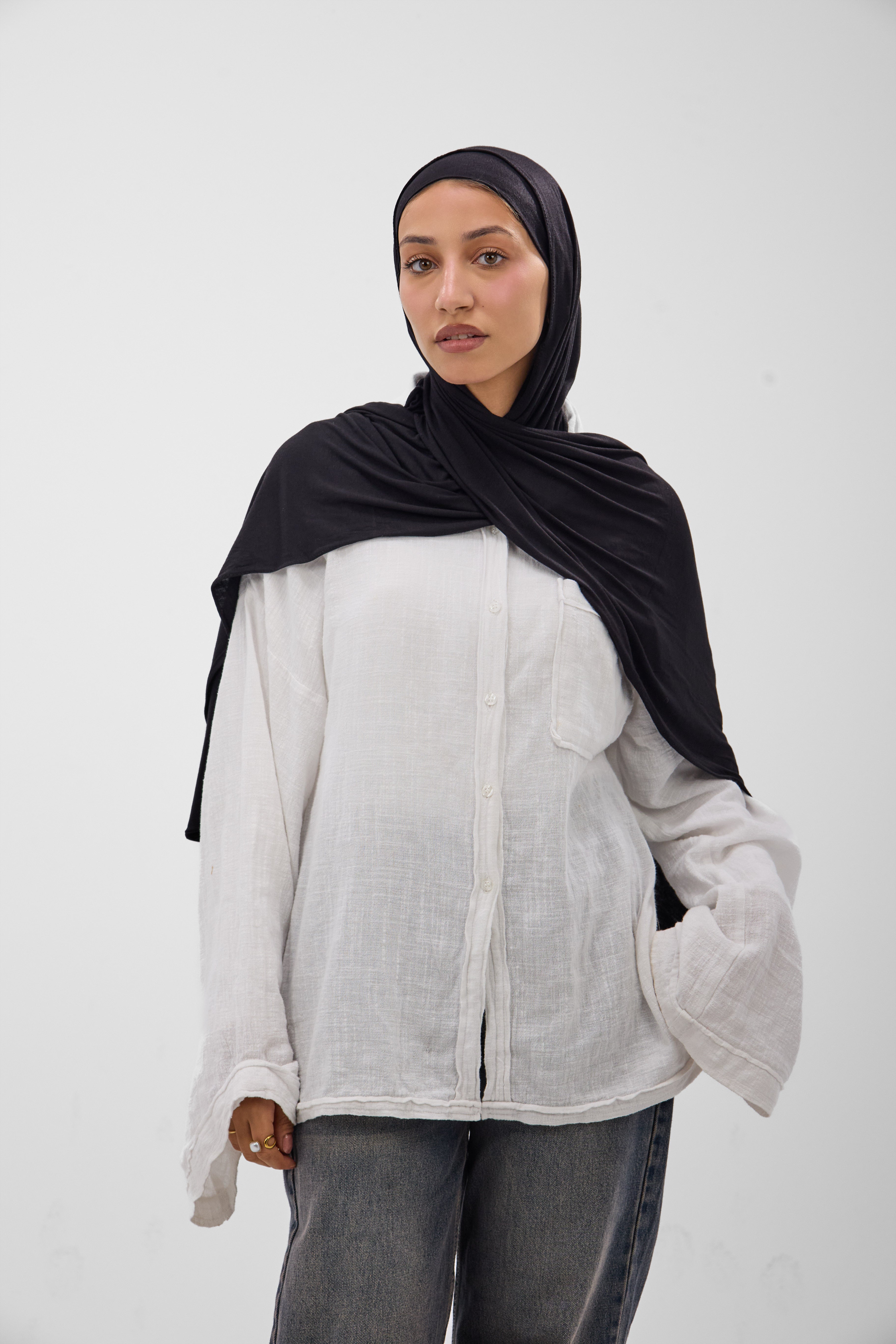 Premium Cotton Lycra -Scarf