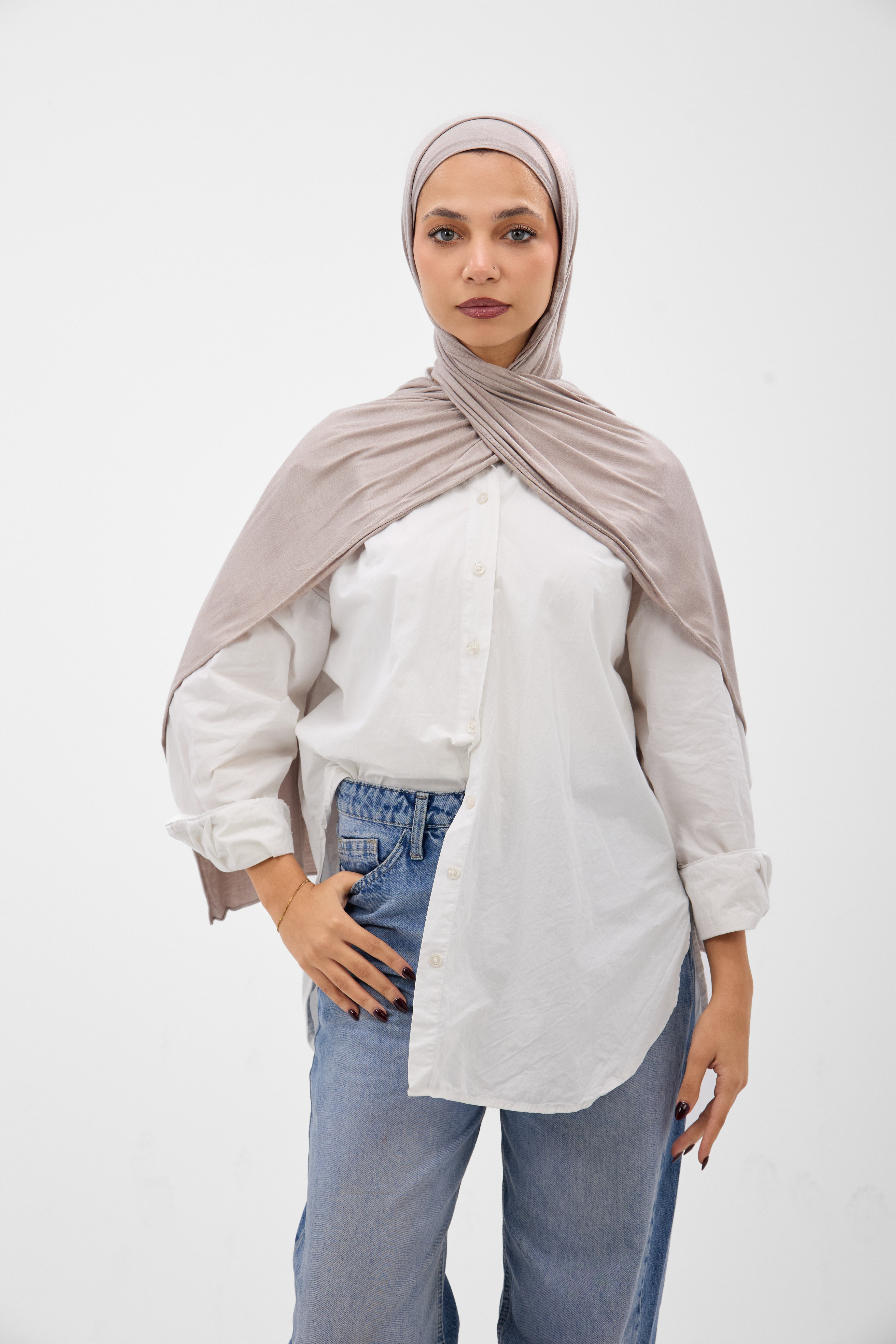 Premium Cotton Lycra -Scarf