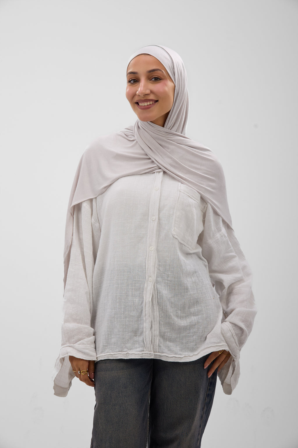 Premium Cotton Lycra -Scarf