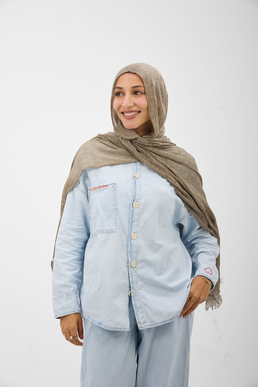 Ruffled Cotton - Scarf