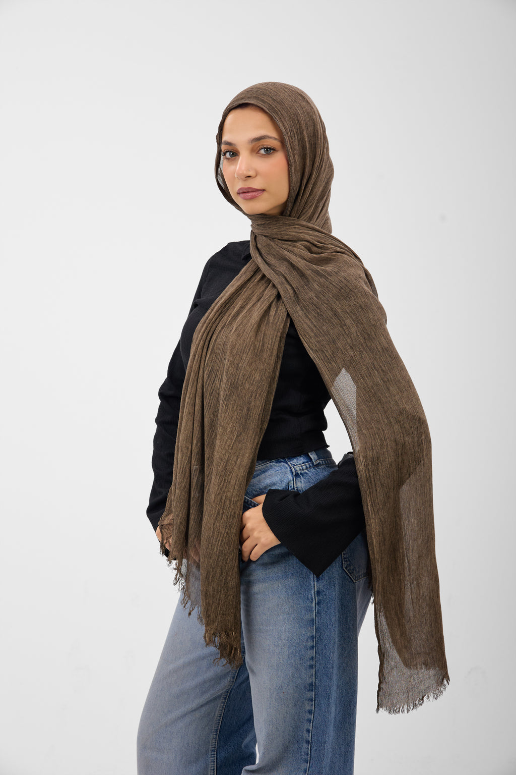 Ruffled Cotton - Scarf