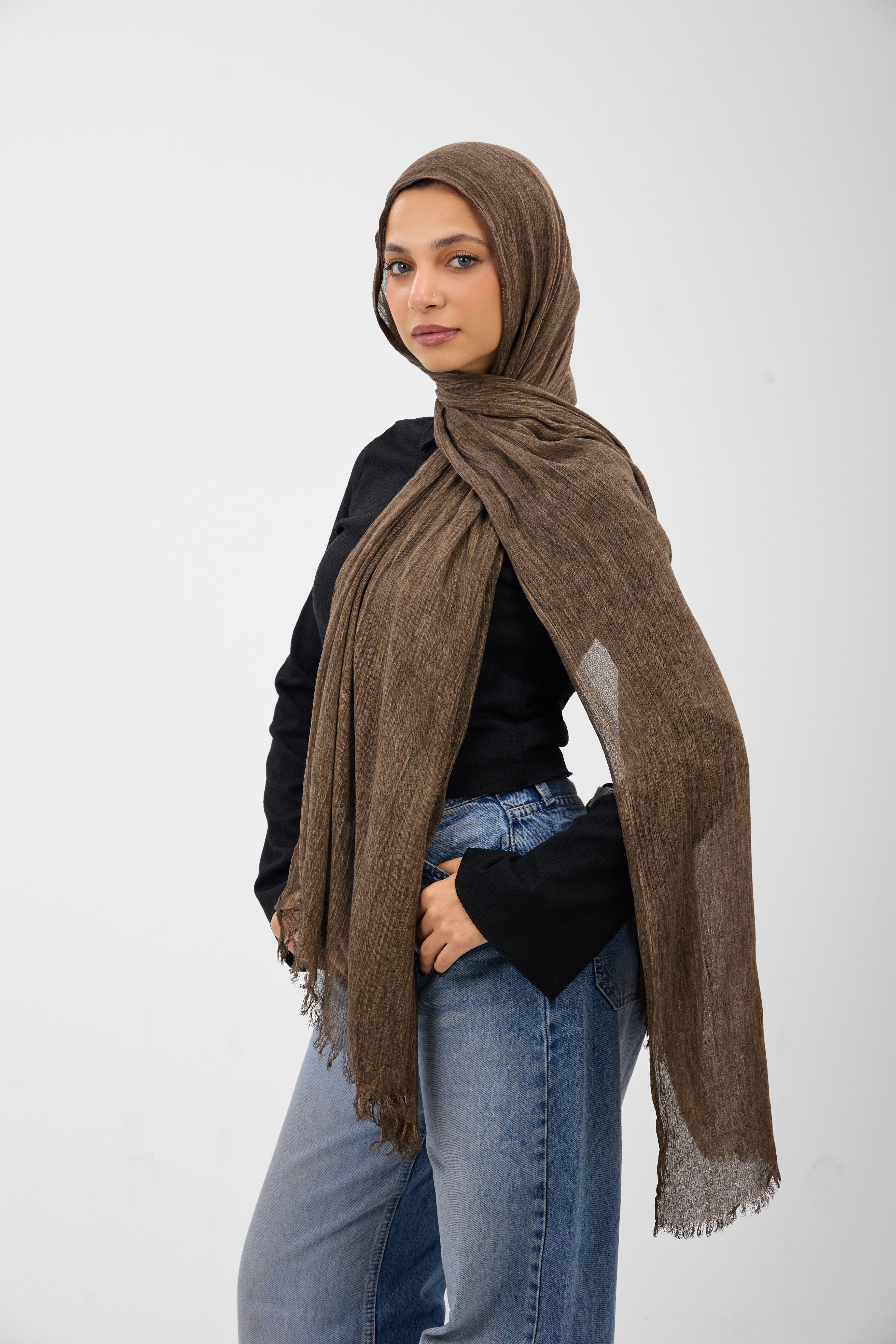 Ruffled Cotton - Scarf