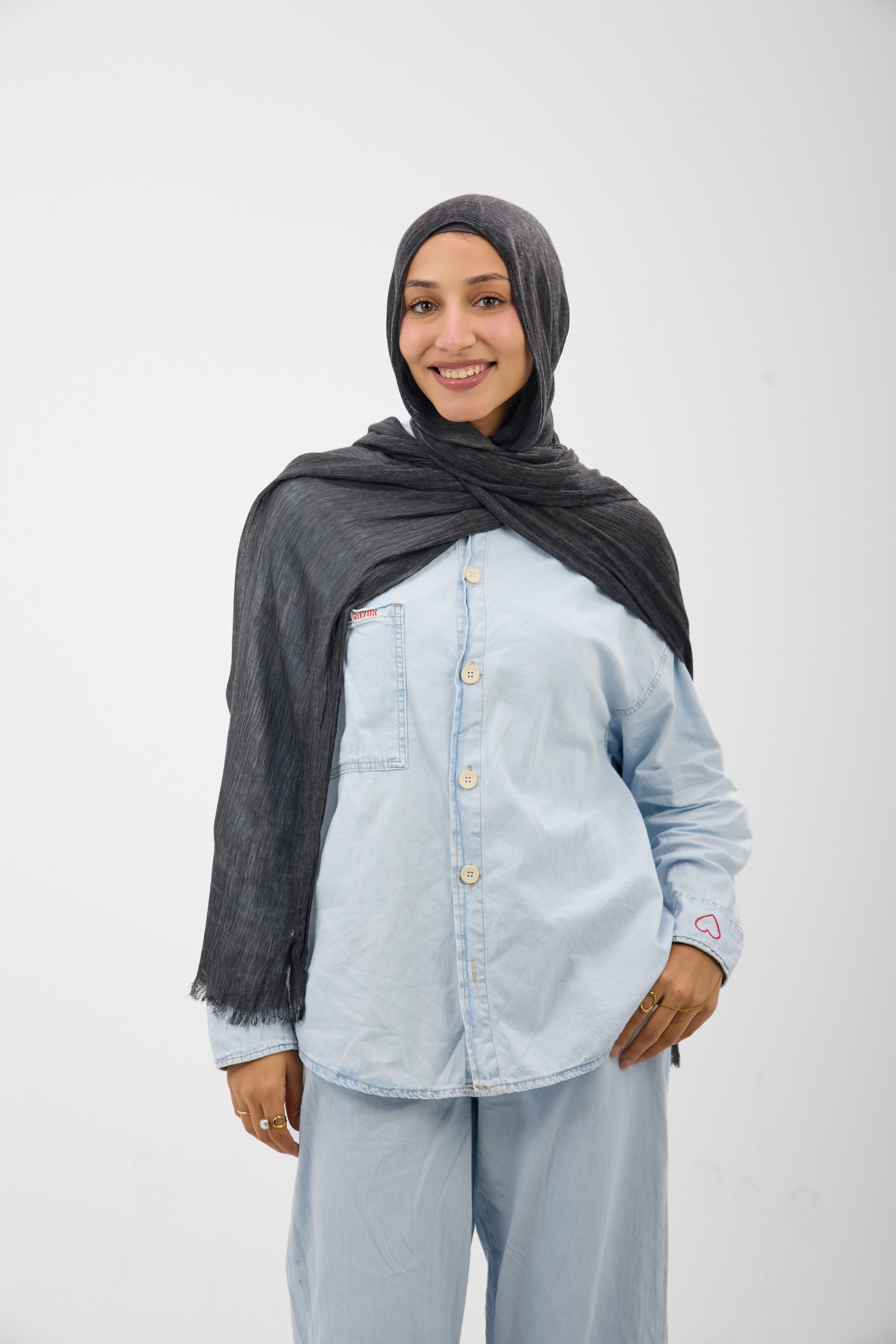 Ruffled Cotton - Scarf