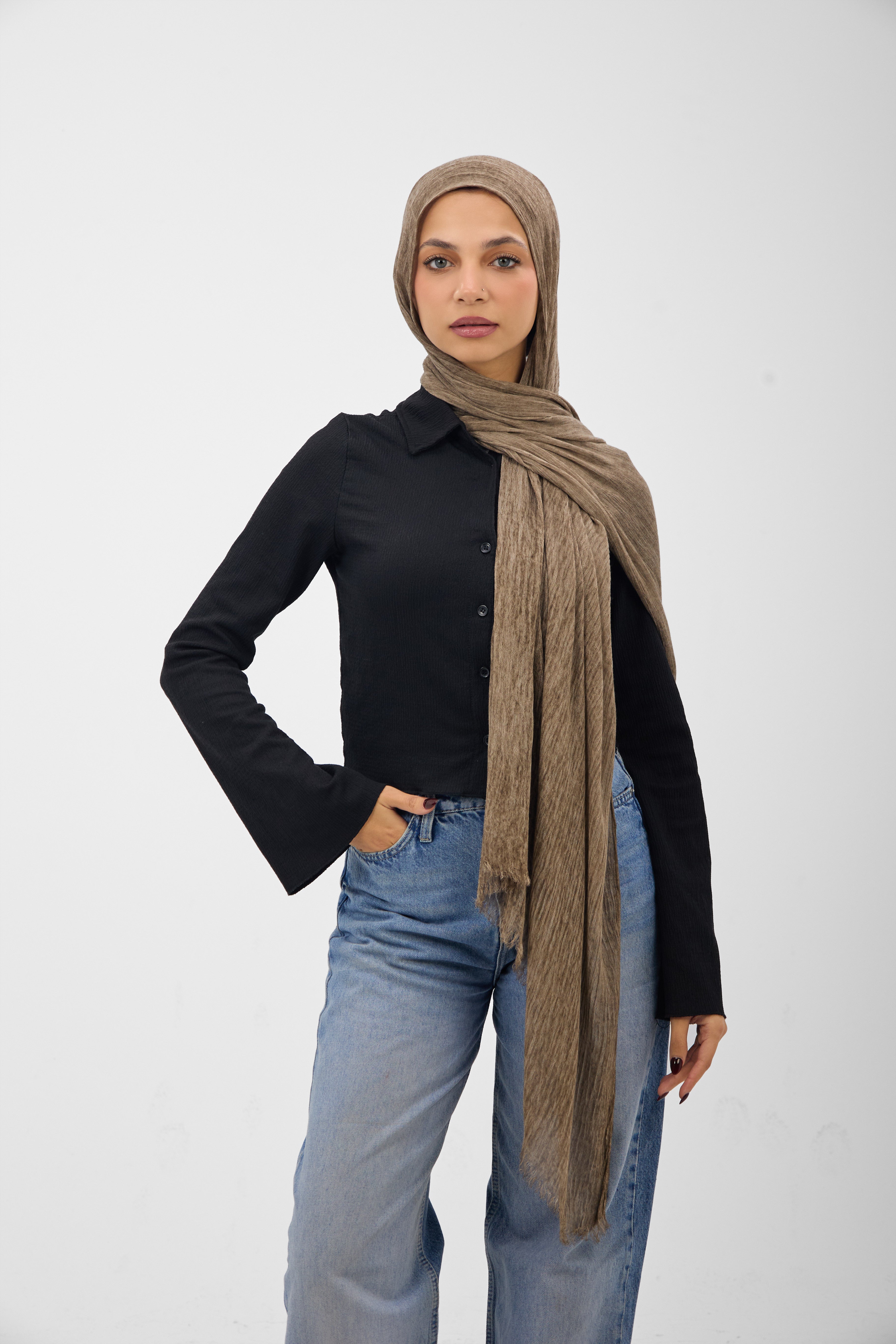 Ruffled Cotton - Scarf