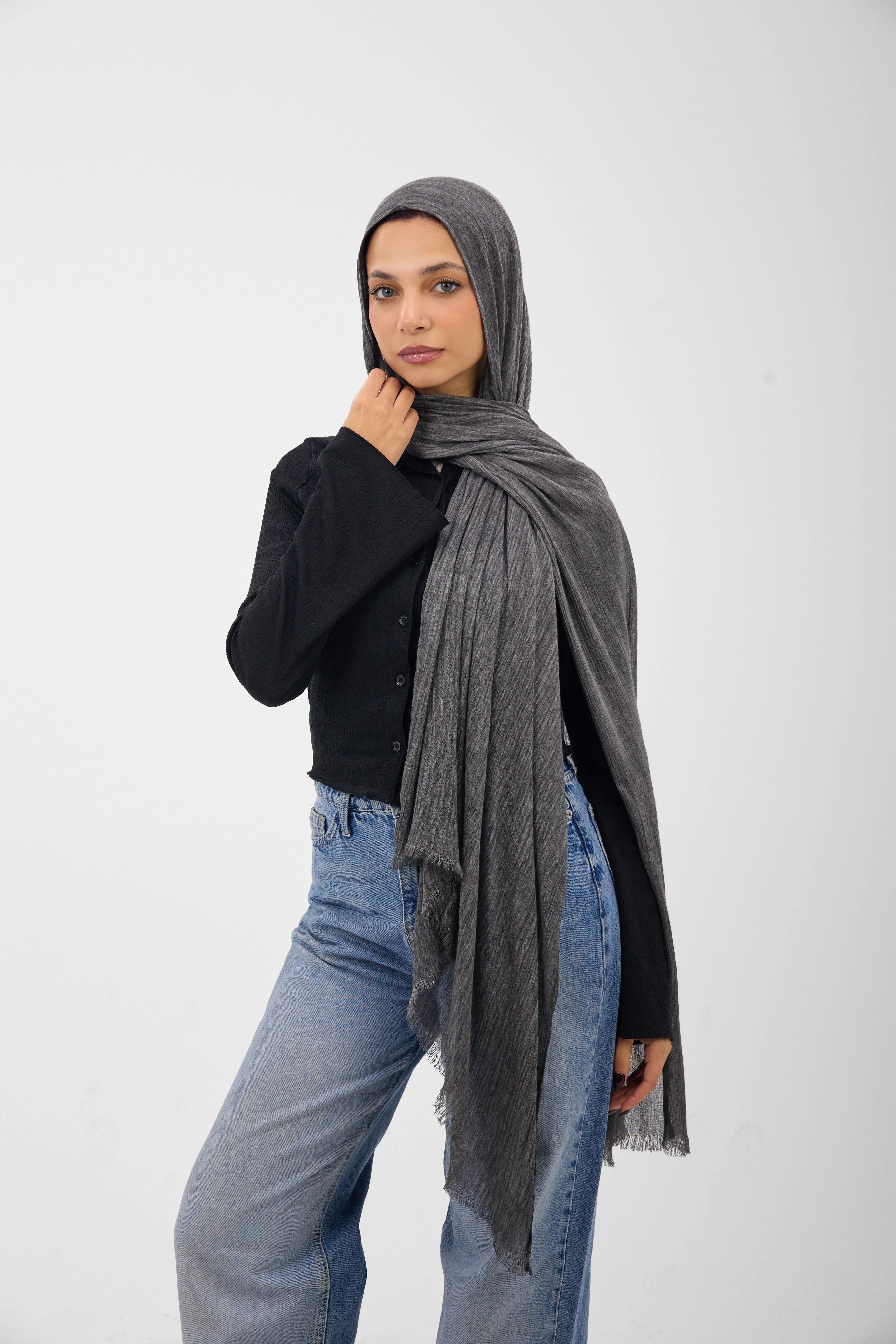 Ruffled Cotton - Scarf