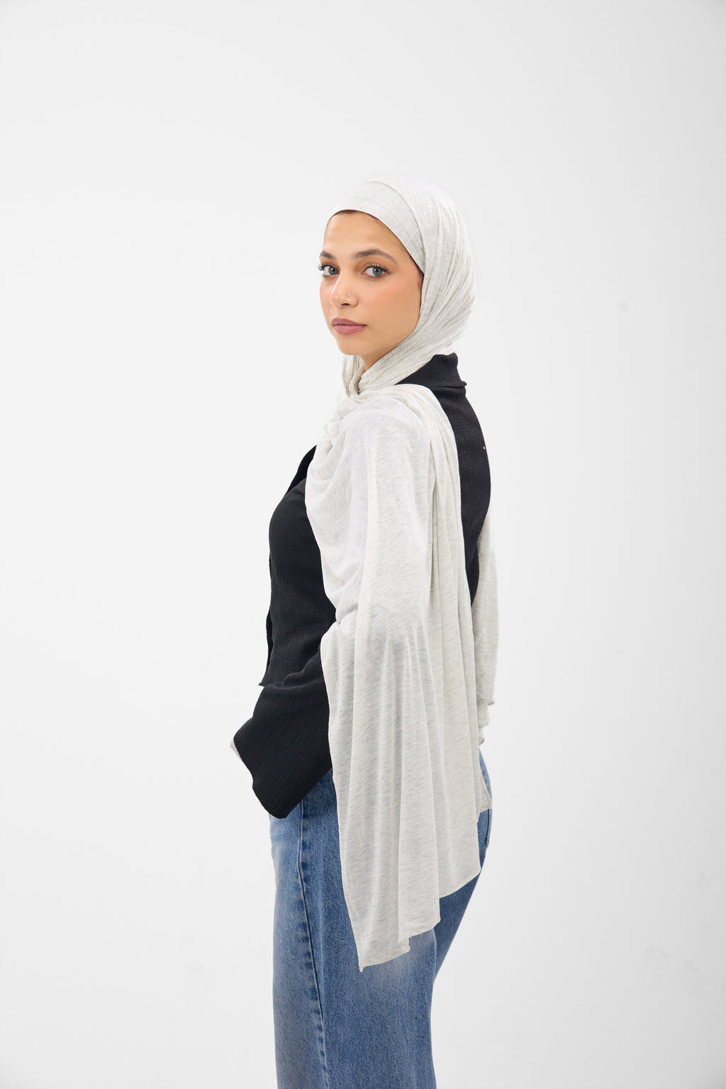 Cotton Soft Lycra - Scarf