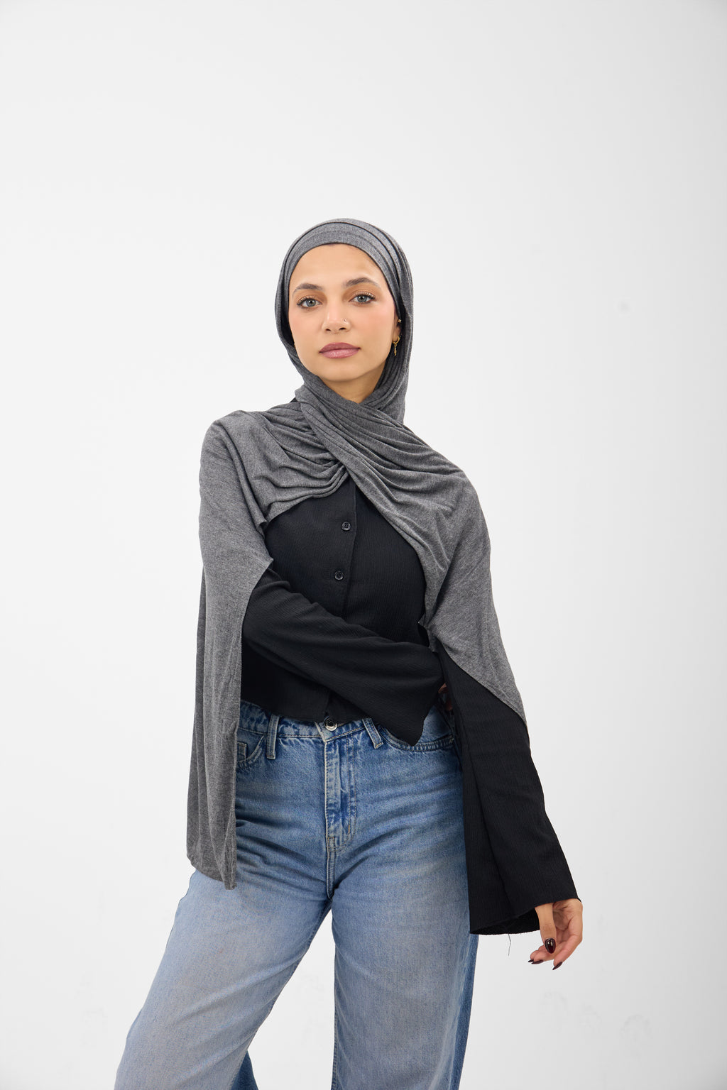 Cotton Soft Lycra - Scarf