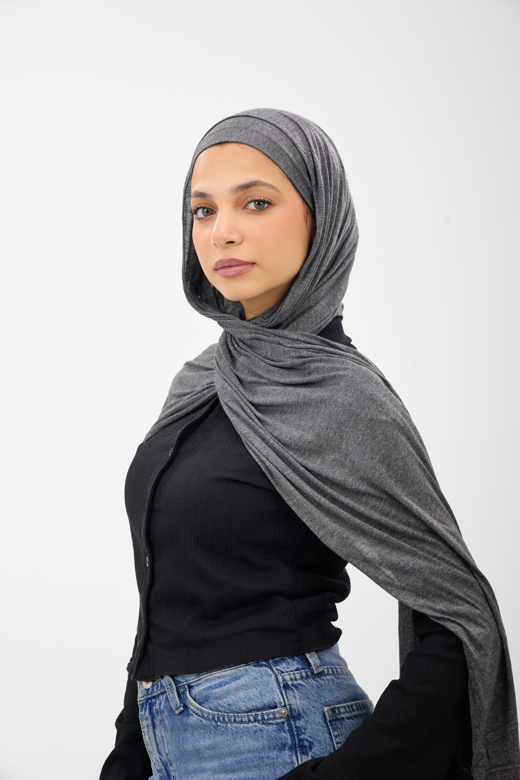 Cotton Soft Lycra - Scarf