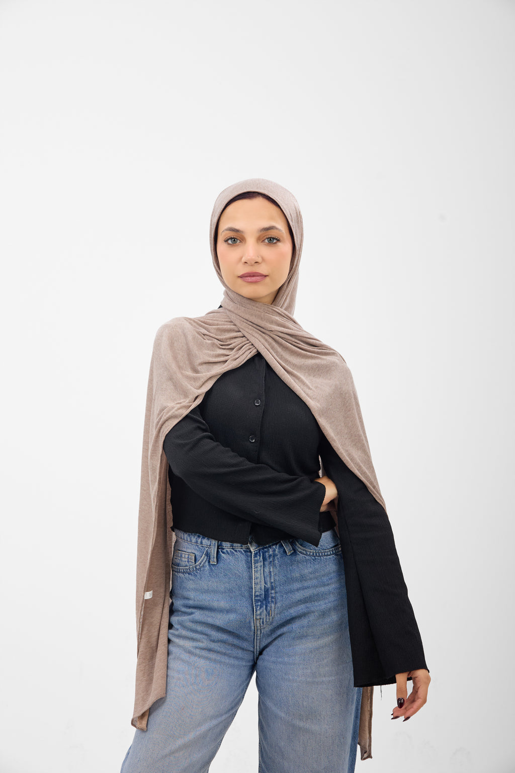 Ribbed Soft Lycra - Scarf