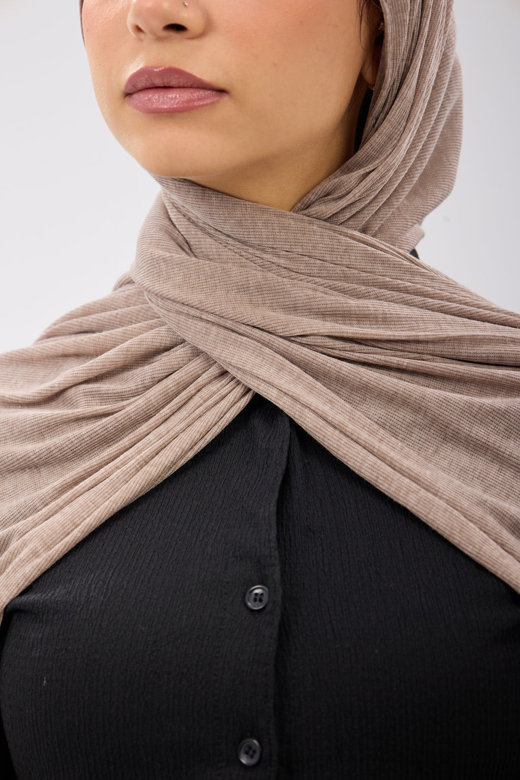 Ribbed Soft Lycra - Scarf