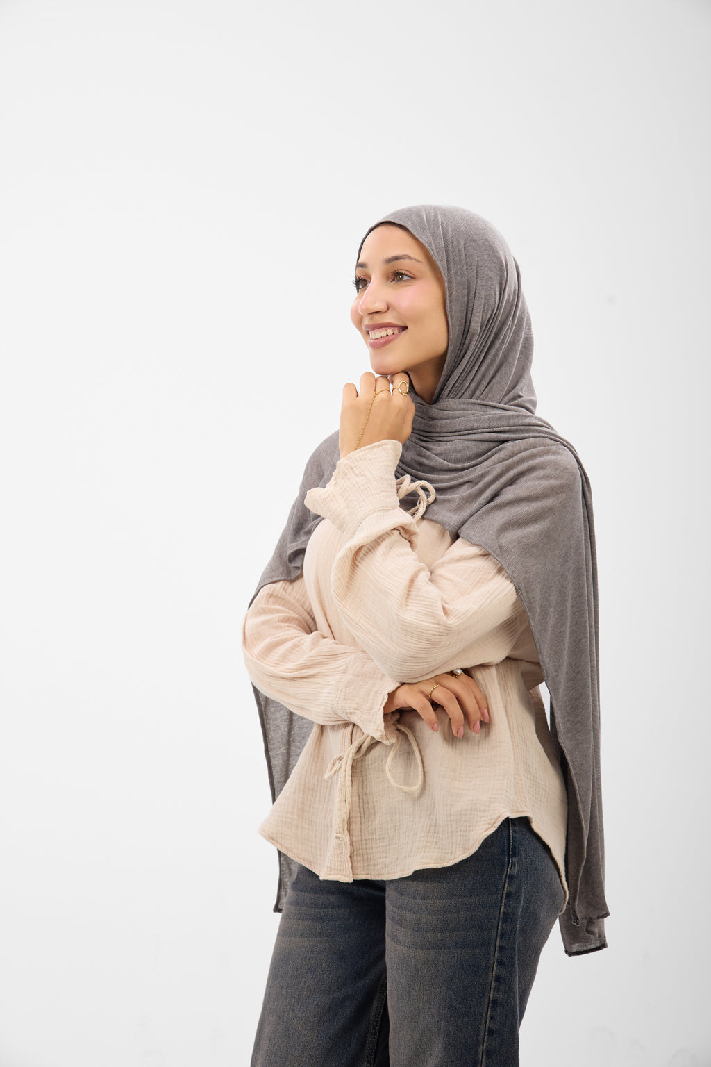 Ribbed Soft Lycra - Scarf