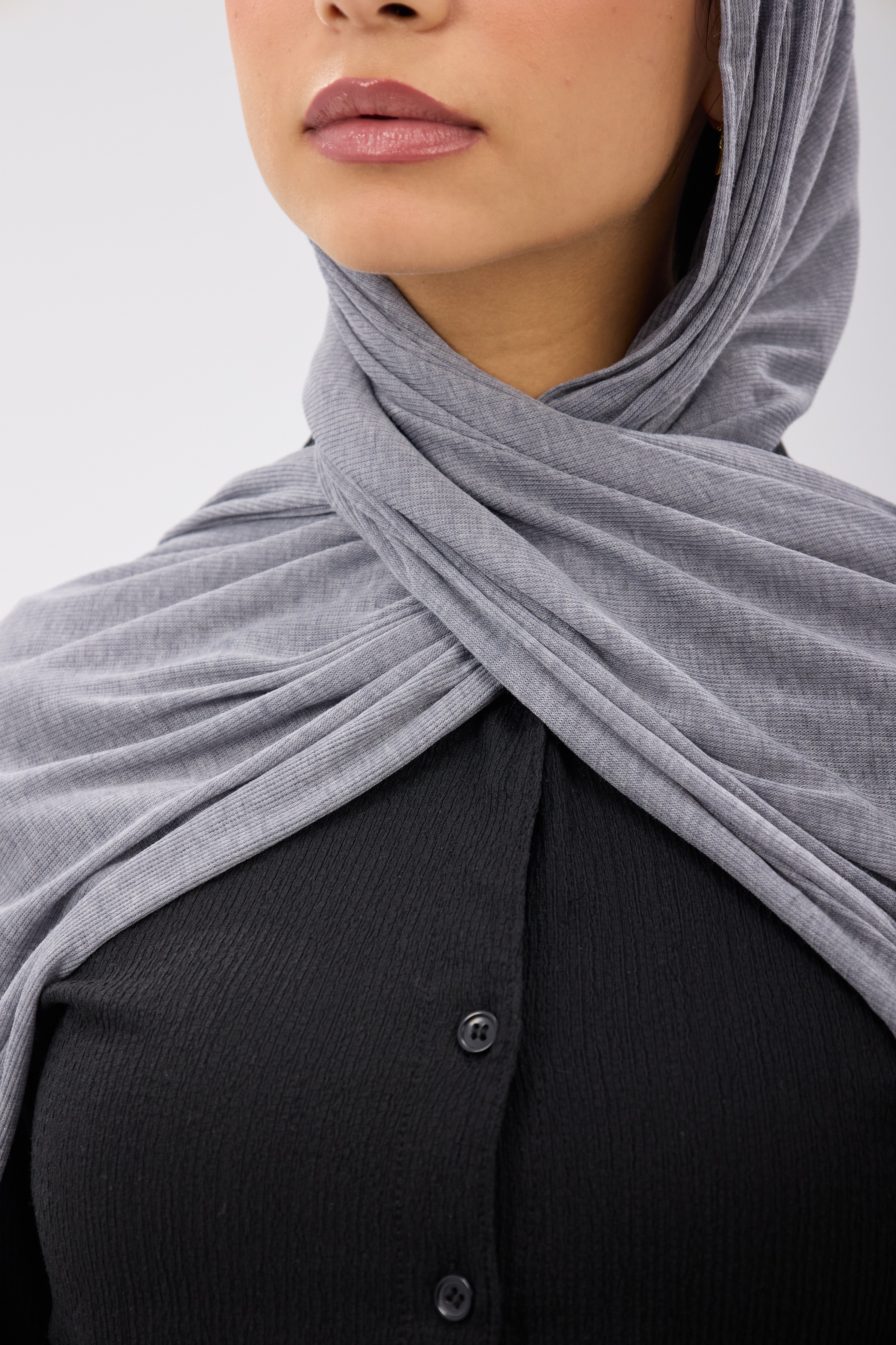 Ribbed Soft Lycra - Scarf