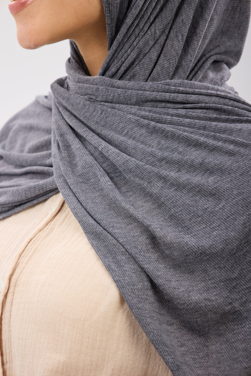 Ribbed Soft Lycra - Scarf