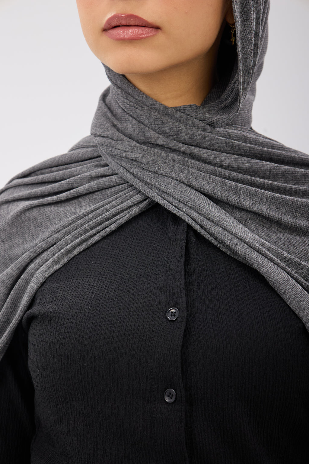 Ribbed Soft Lycra - Scarf