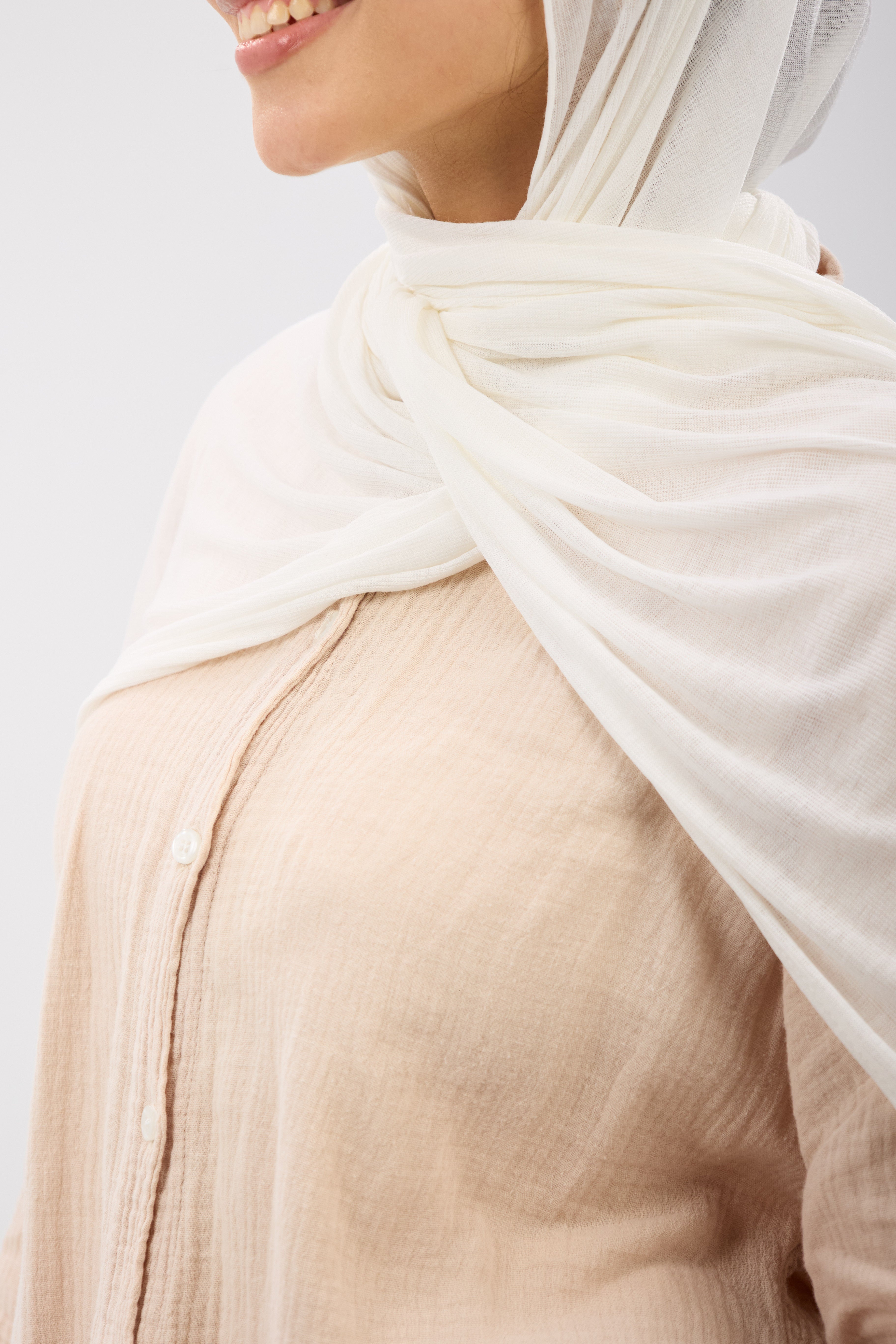 Ribbed Soft Lycra - Scarf