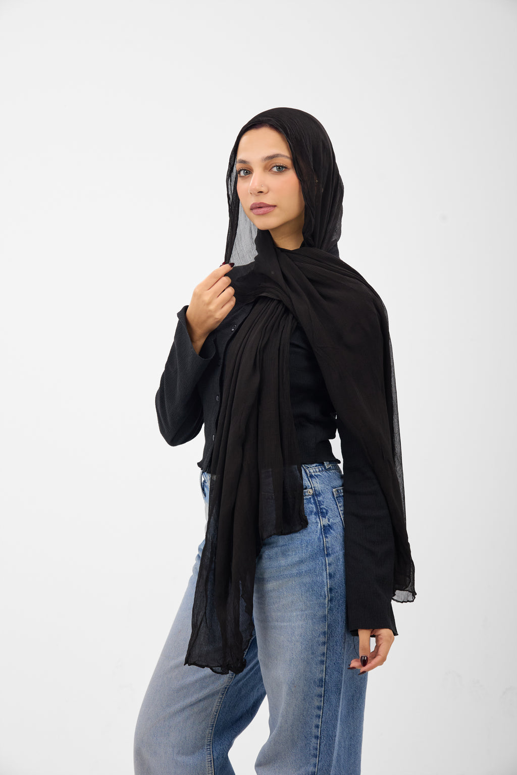 Ruffled Chiffon - Scarf