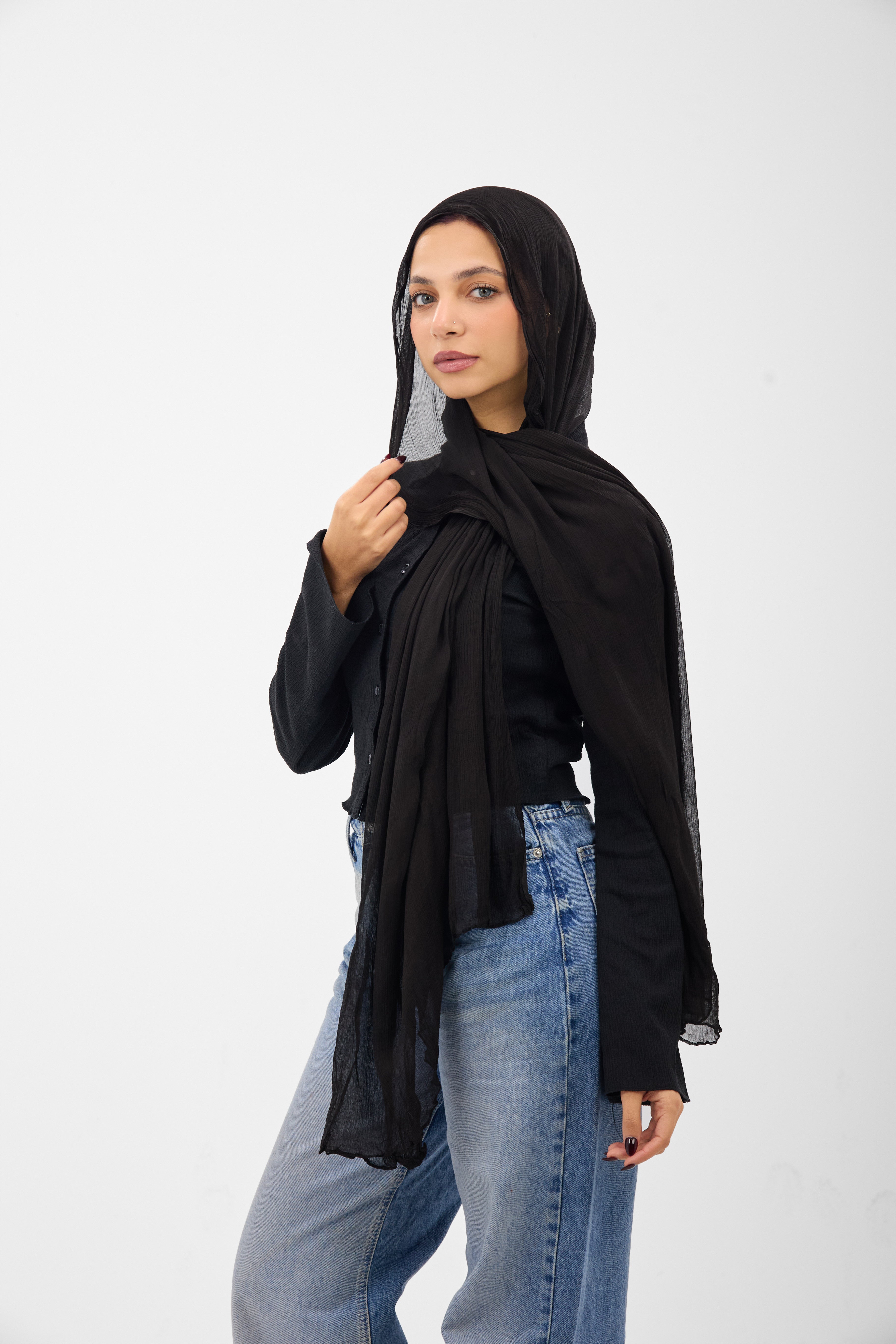 Ruffled Chiffon - Scarf