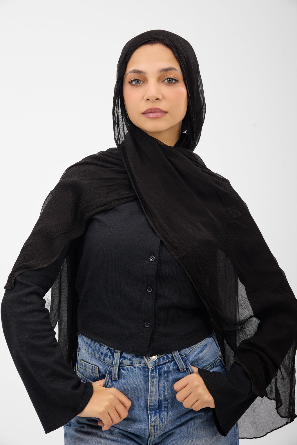 Ruffled Chiffon - Scarf