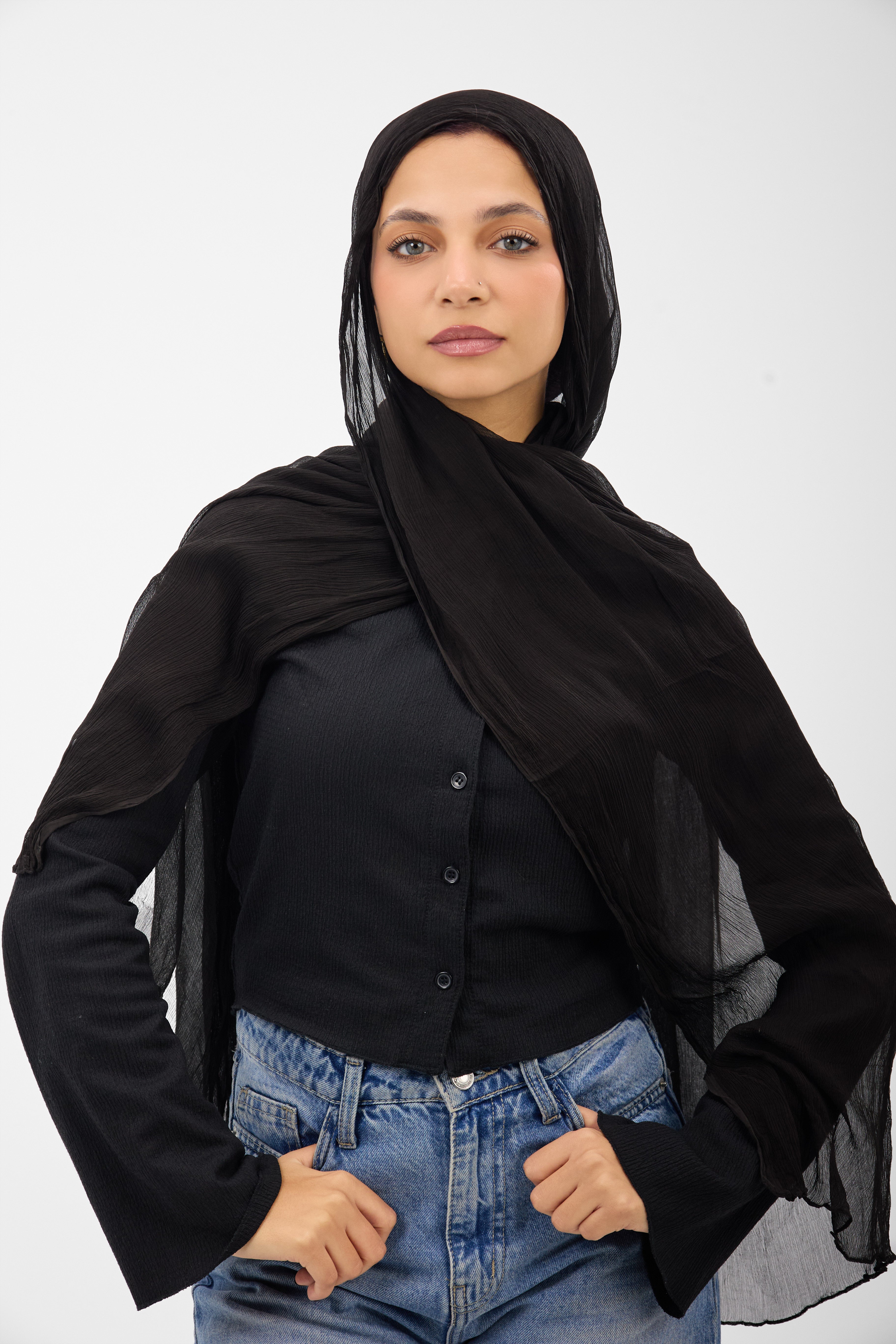 Ruffled Chiffon - Scarf