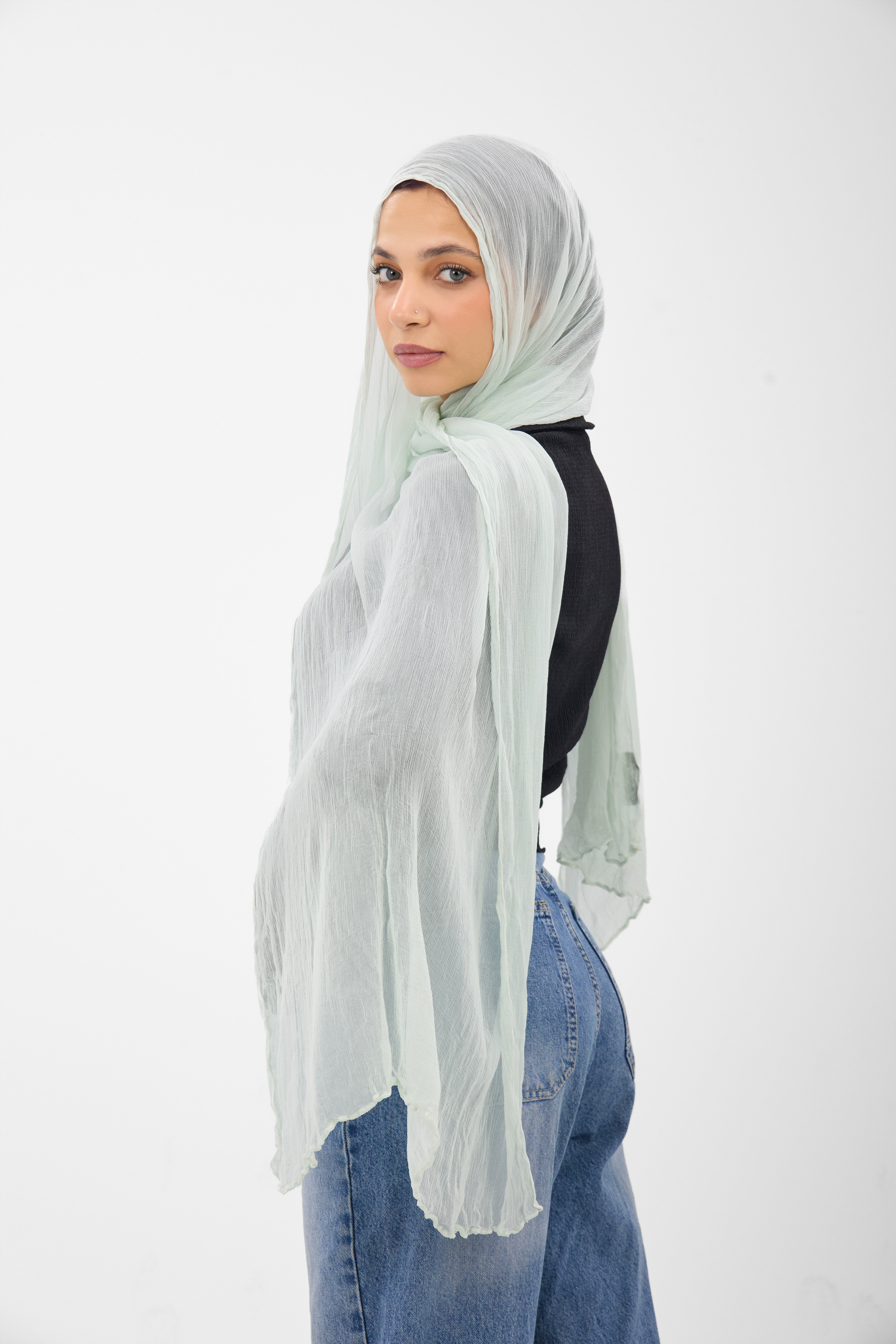 Ruffled Chiffon - Scarf