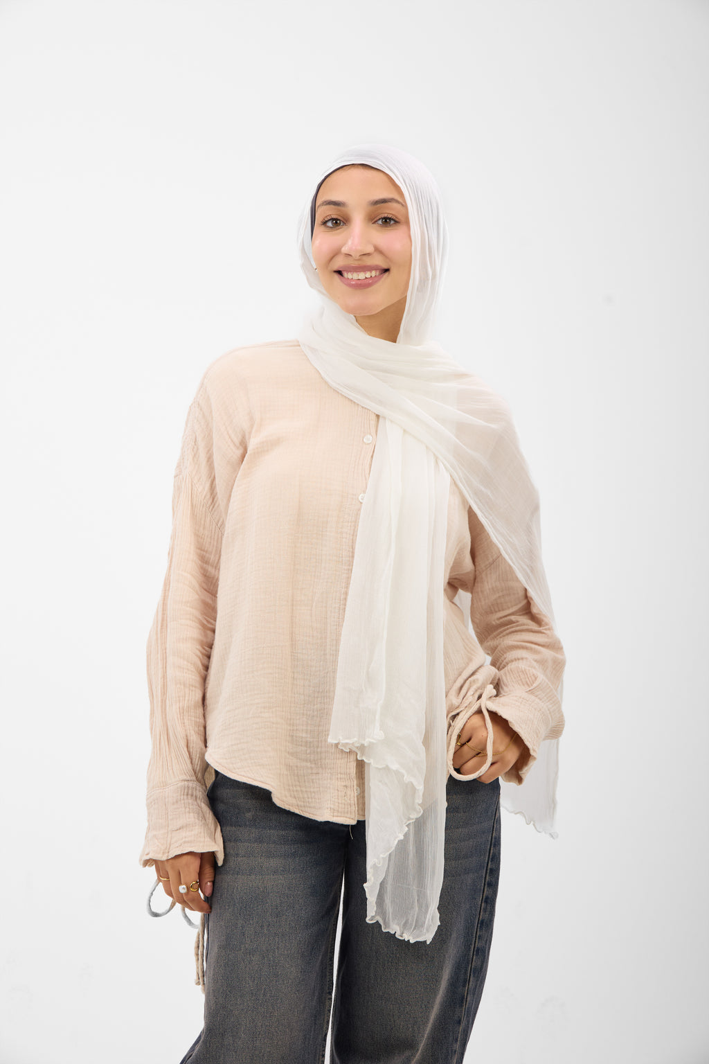 Ruffled Chiffon - Scarf