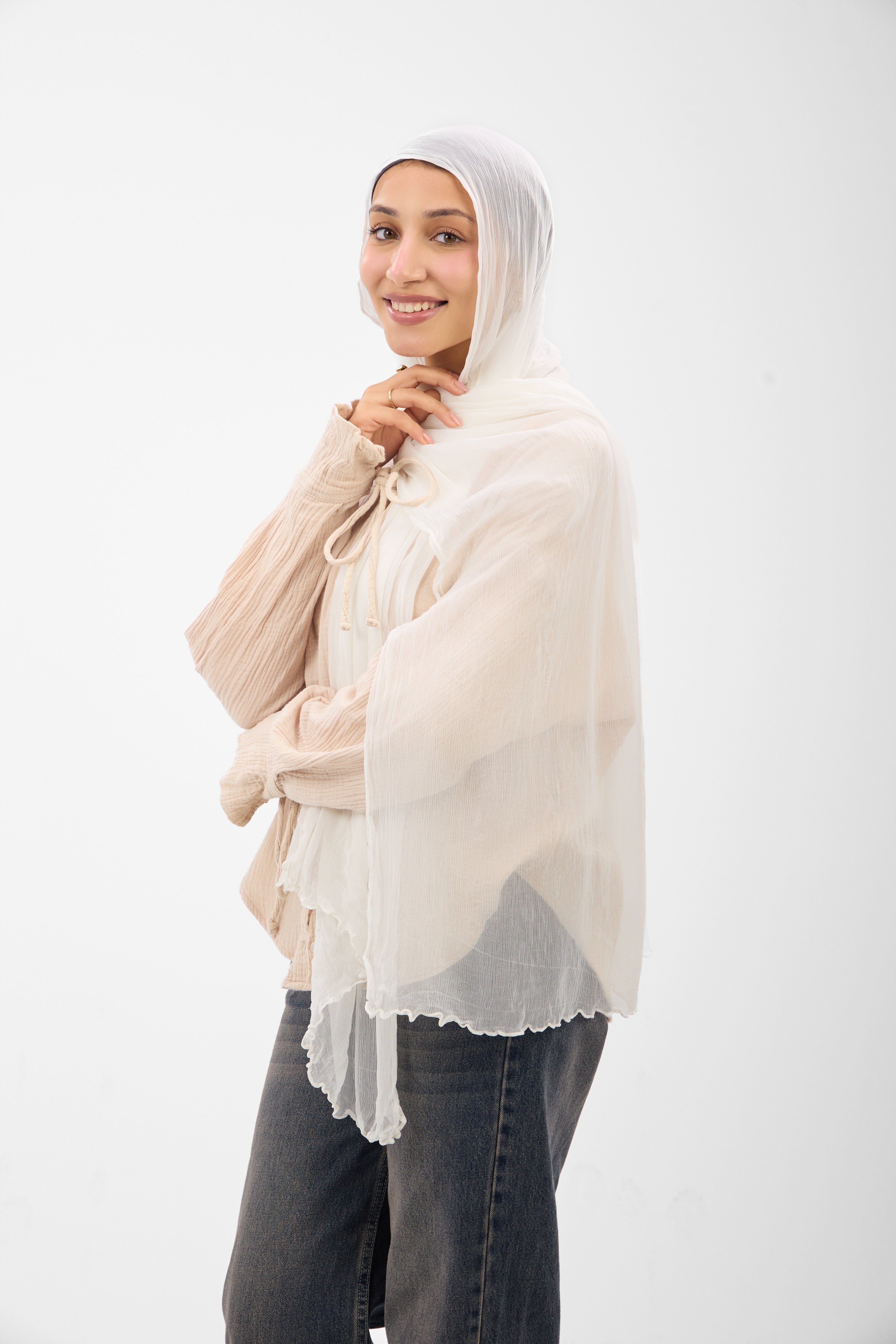 Ruffled Chiffon - Scarf